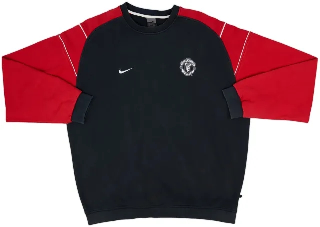 2003-04 Manchester United Nike Sweat Top - 8/10 - (XXL)