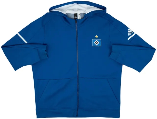 2017-18 Hamburg adidas Hooded Track Jacket - 9/10 - (XXL)
