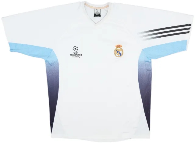 2003-04 Real Madrid adidas CL Training Shirt - 8/10 - (M/L)