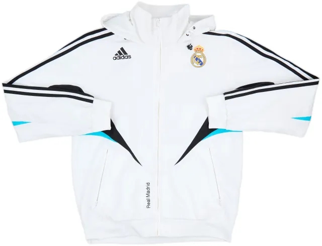 2008-09 Real Madrid Hooded adidas Track Jacket - 8/10 - (M)