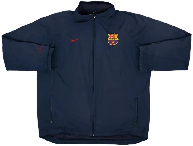 2002-03 Barcelona Nike Hooded Rain Jacket - 8/10 - (XL)