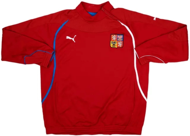 2008-10 Czech Republic Puma 1/4 Zip Drill Top - 7/10 - (L)