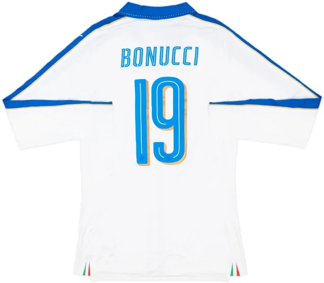 2016-17 Italy Player Issue Away L/S Shirt Bonucci #19 (XL)
