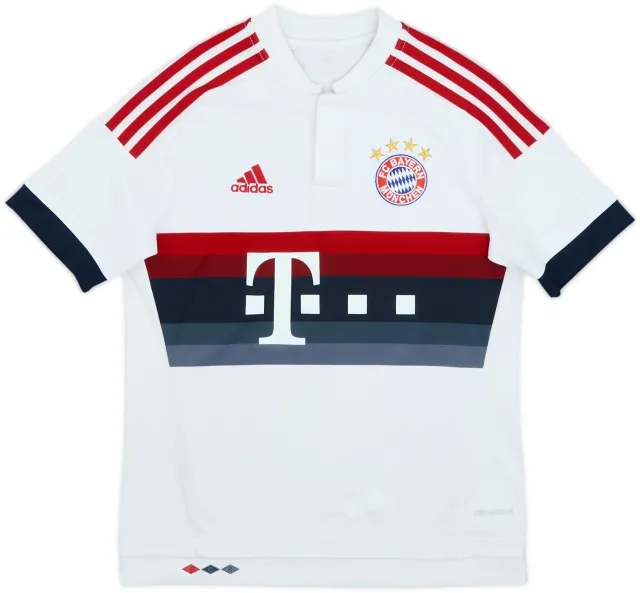 adidas Bayern Munich Boys SS Away Shirt 2015/16