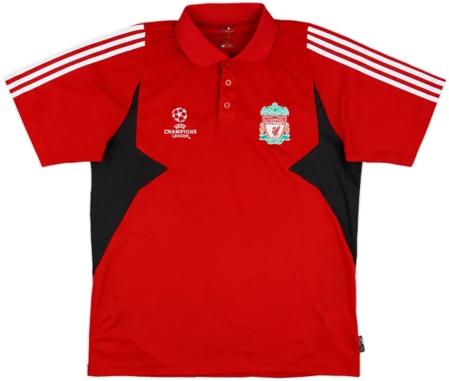 2007-08 Liverpool CL adidas Polo Shirt - 7/10 - (L)