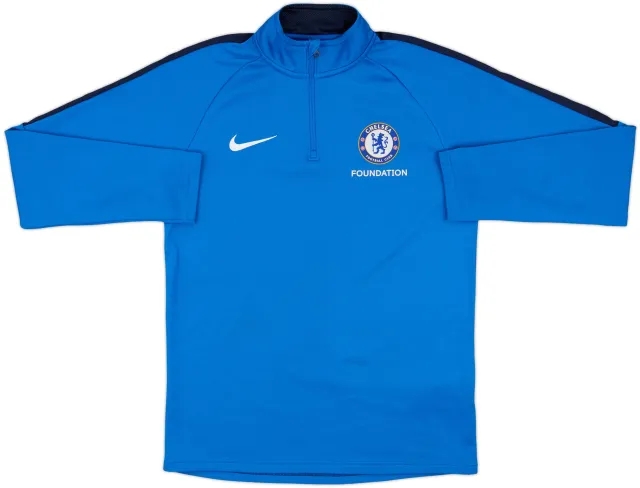 2019-20 Chelsea Foundation Nike 1/4 Zip Drill Top - 8/10 - (S)