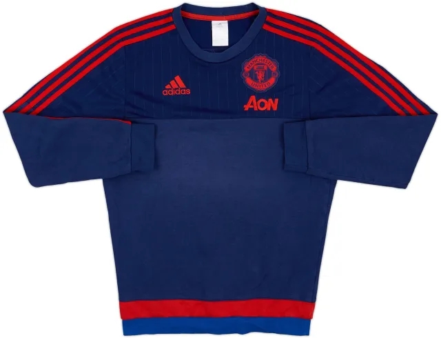 2015-16 Manchester United adidas Sweat Top - 8/10 - (XS)