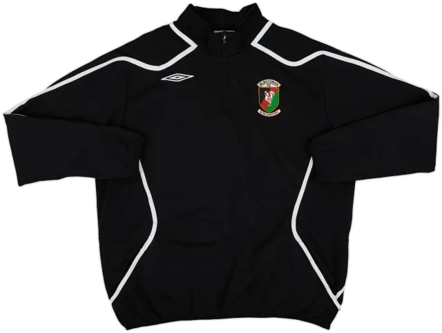 2007-08 Glentoran Umbro 1/4 Zip Drill Top - 6/10 - (XXL)