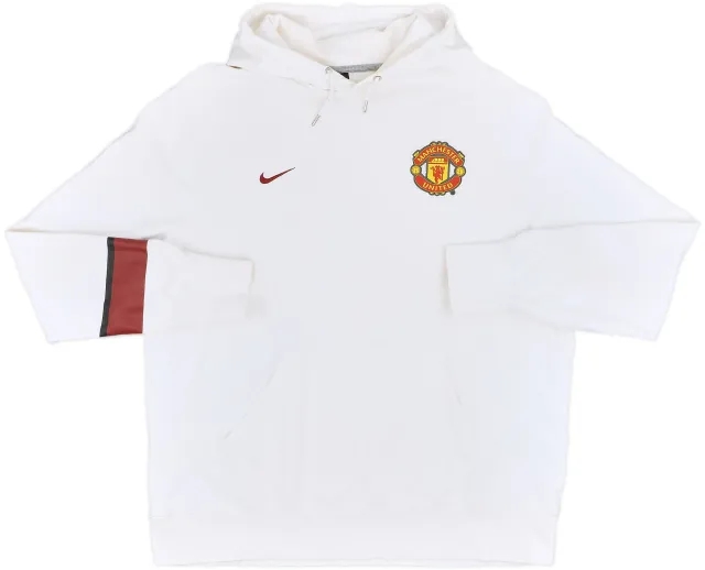 2013-14 Manchester United Nike Hooded Sweat Top - 8/10 - (XXL)