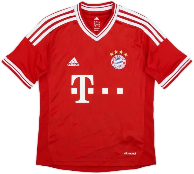 adidas Bayern Munich Boys SS Home Shirt 2013/14
