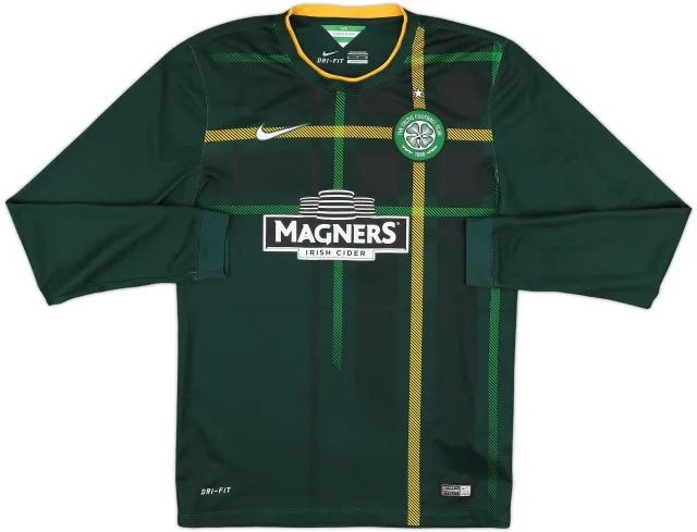 2014-15 Celtic Away L/S Shirt - 7/10 - (S)