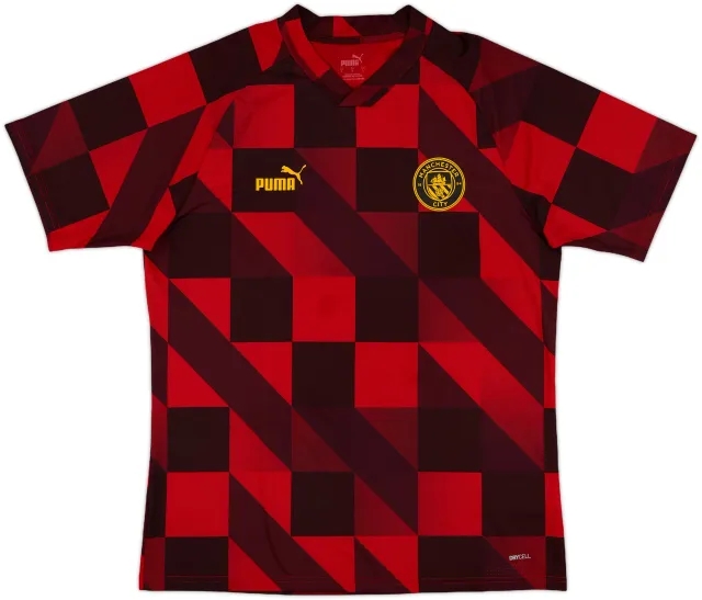 2022-23 Manchester City Puma Pre-Match Training Shirt - 8/10 - (L)