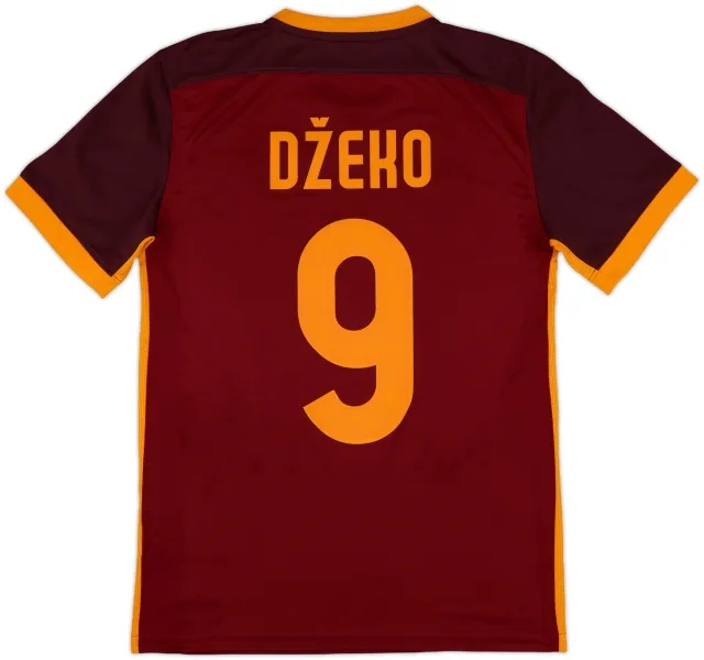 2015-16 Roma Home Shirt Dzeko #9 - 10/10 - (S)