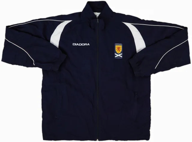2004-06 Scotland Diadora Track Jacket - 8/10 - (XL)