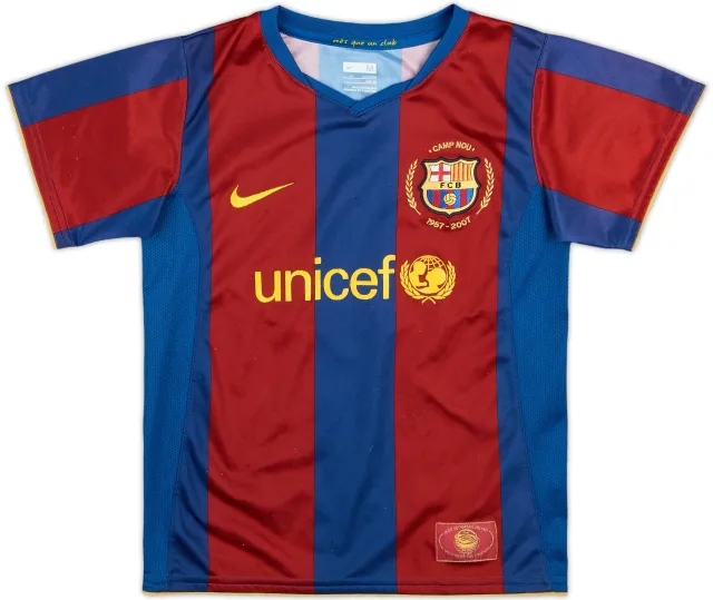 Nike Barcelona Mens SS Home Shirt 2007/08