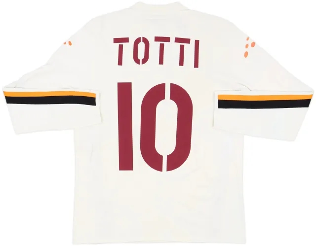2003-04 Roma Away L/S Shirt Totti #10 - 6/10 - (M)