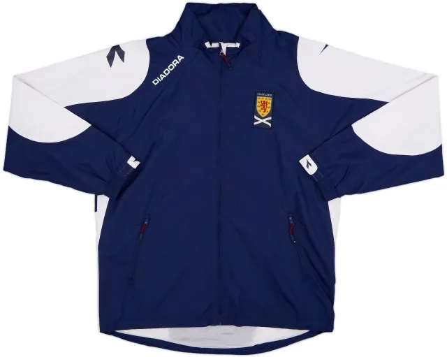 2005-06 Scotland Diadora Hooded Rain Jacket - 8/10 - (L)