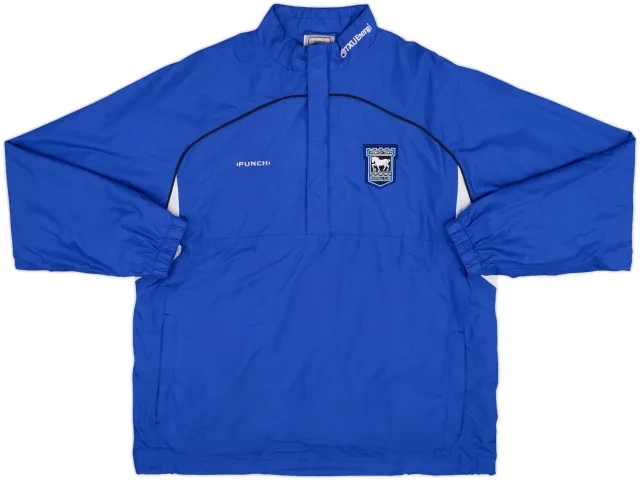 2001-02 Ipswich Punch 1/2 Zip Drill Top - 9/10 - (M)