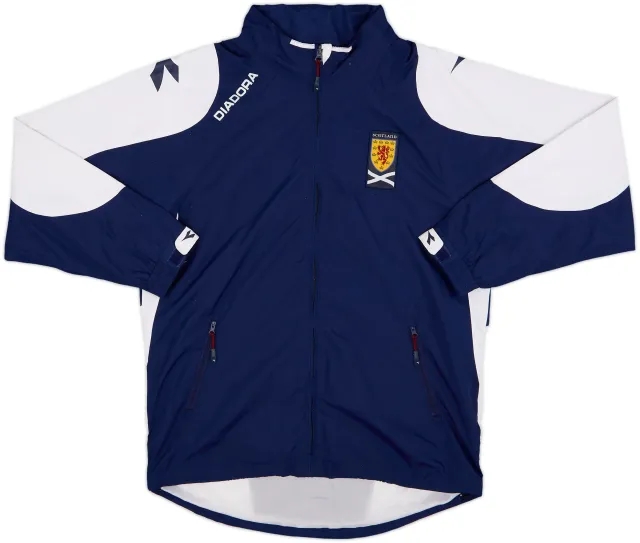 2005-06 Scotland Diadora Hooded Rain Jacket - 8/10 - (S)