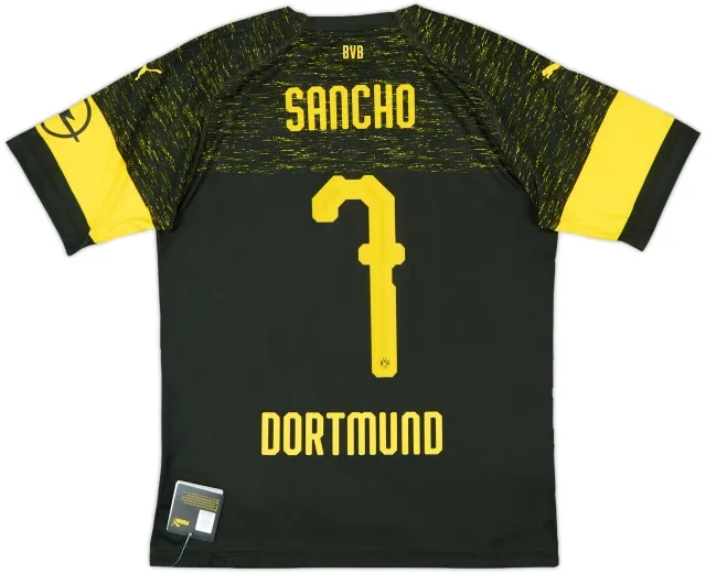 Puma Borussia Dortmund Mens SS Away Shirt 2018/19