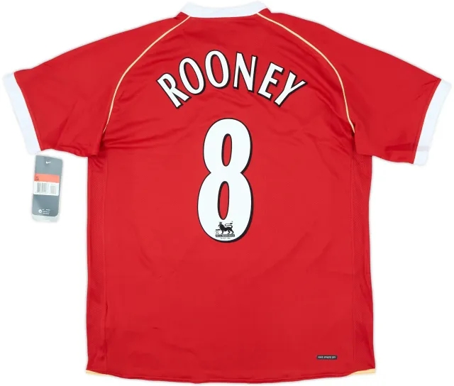 2006-07 Manchester United Home Shirt Rooney #8 (L)