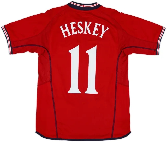 2002-04 England Away Shirt Heskey #11 - 10/10 - (S)