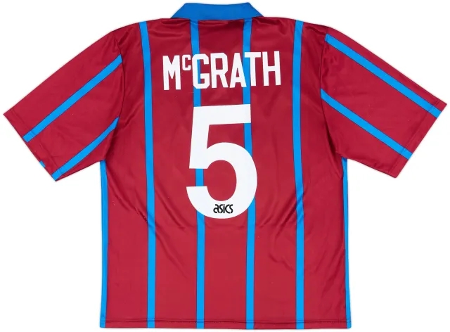 1993-95 Aston Villa Home Shirt McGrath #5 - 8/10 - (L)