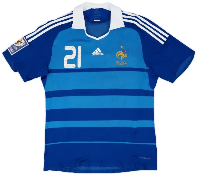 adidas France Mens SS Player Issue Home Shirt 2008
