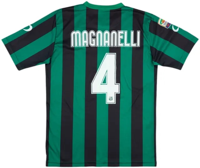 2013-14 Sassuolo Home Shirt Magnanelli #4 - 6/10 - (XL)