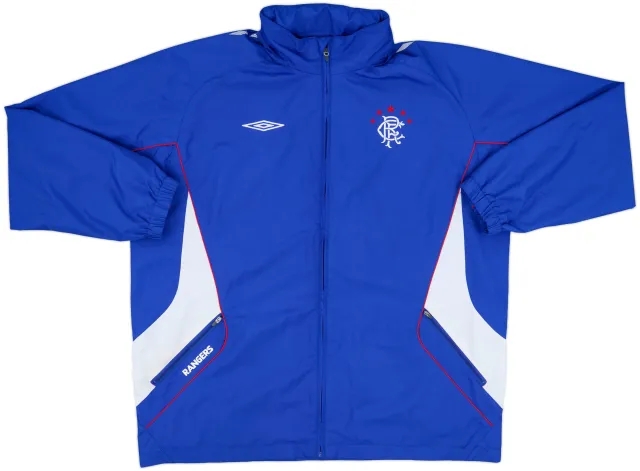 2007-08 Rangers Umbro Hooded Rain Jacket - 7/10 - (XXL)
