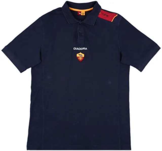 2004-05 Roma Diadora Polo Shirt - 8/10 - (XL)