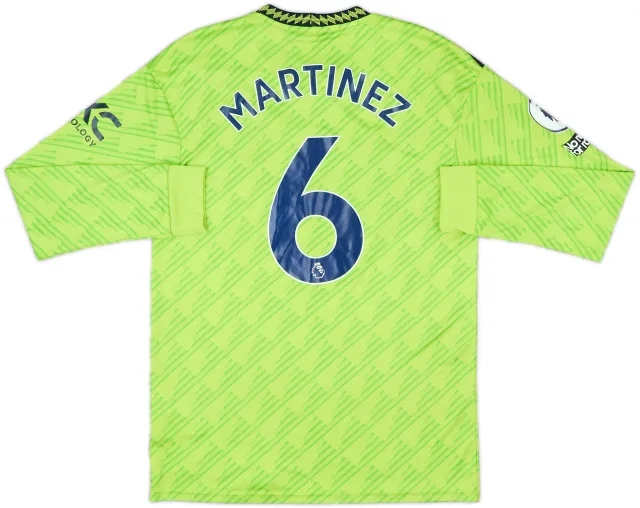 2022-23 Manchester United Third L/S Shirt Martinez #6 - 8/10 - (M)