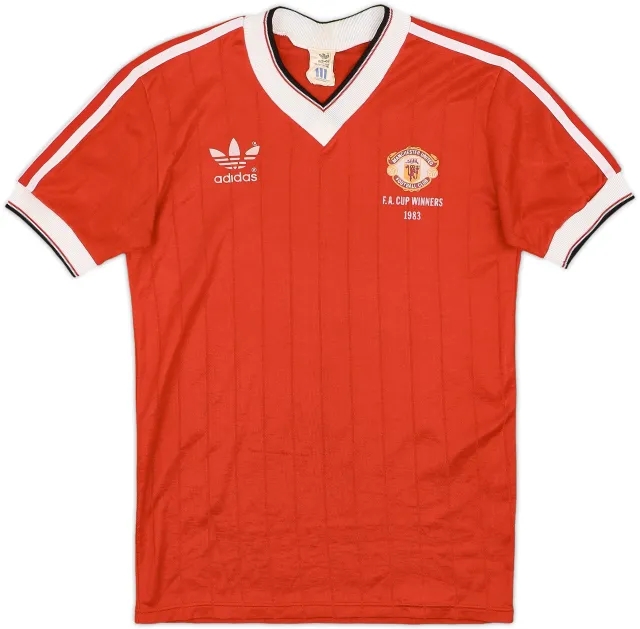 1982-84 Manchester United 'FA Cup Winners' Home Shirt - 7/10 - (Y)