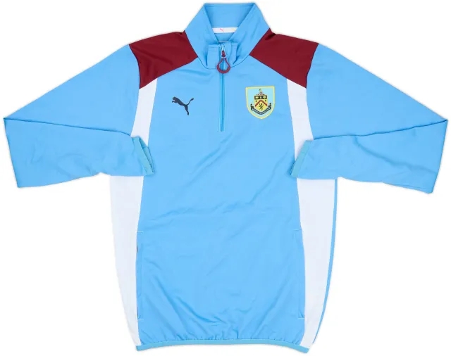 2016-17 Burnley Puma 1/4 Zip Drill Top - 8/10 - (L.Boys)