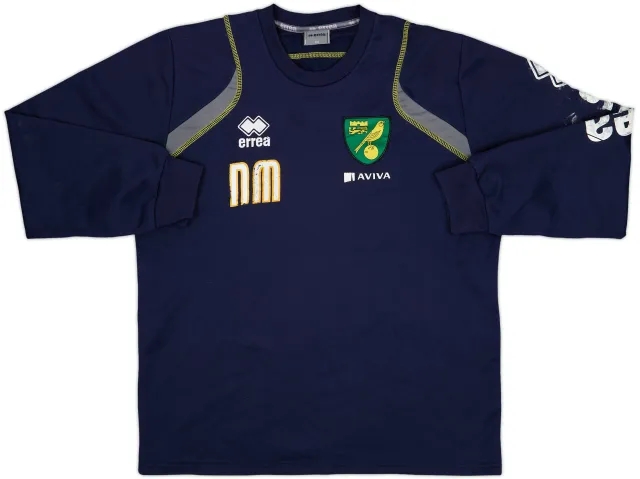 Errea Norwich City Mens SS Home Shirt 2011/12