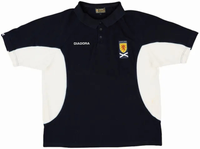 2003-04 Scotland Diadora Polo Shirt - 7/10 - (L)