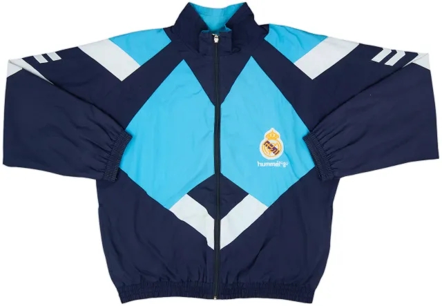 1992-93 Real Madrid Hummel Track Jacket - 8/10 - (XL)