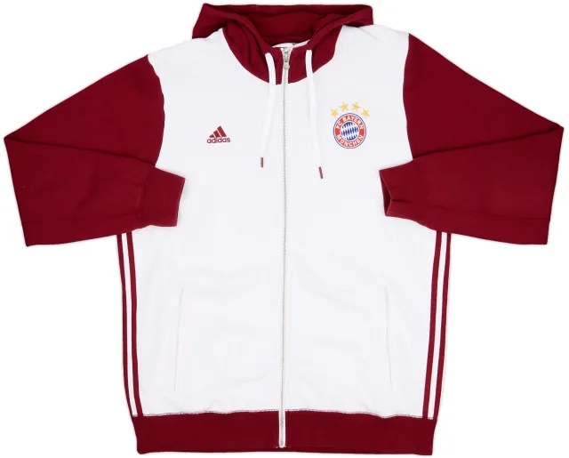 2016-17 Bayern Munich adidas Hooded Track Jacket - 7/10 - (XL)