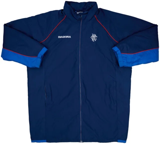 2004-05 Rangers Diadora Bench Coat - 6/10 - (XXL)