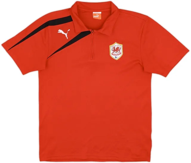 2012-13 Cardiff City Puma 1/4 Zip Polo Shirt - 8/10 - (M)