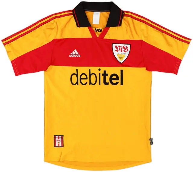 adidas Stuttgart Mens SS Away Shirt 2000/01