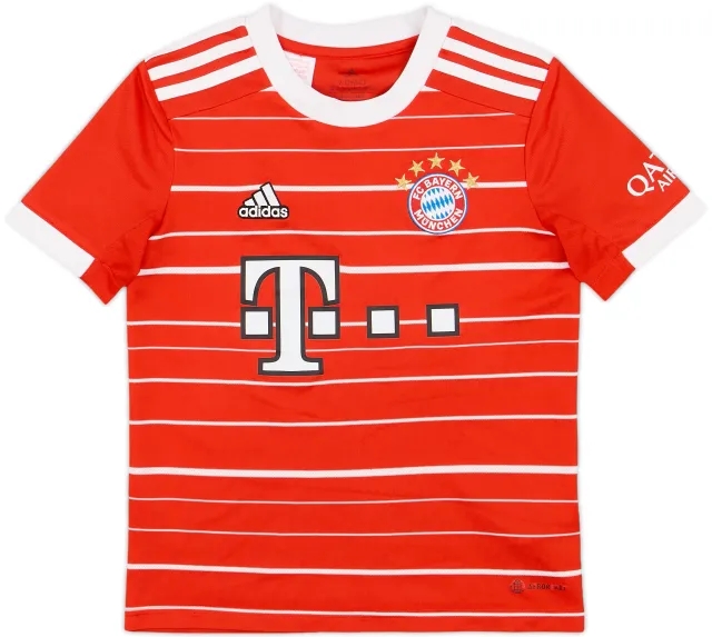 adidas Bayern Munich Boys SS Home Shirt 2022/23