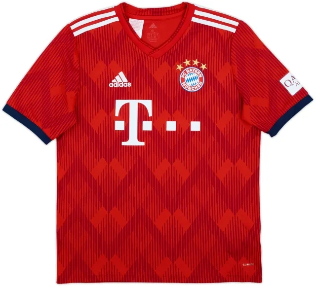 adidas Bayern Munich Boys SS Home Shirt 2018/19