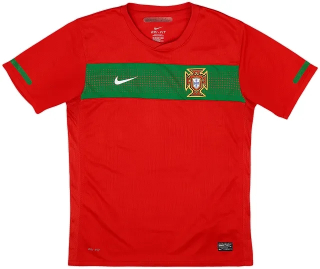 Nike Portugal Boys SS Home Shirt 2010
