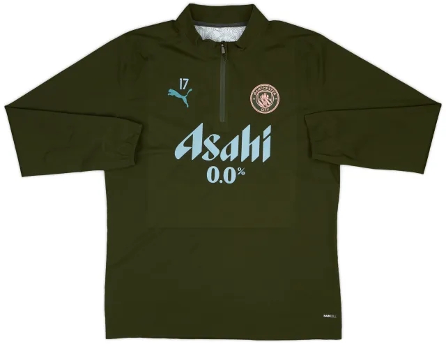 2024-25 Manchester City Player Issue 1/4 Zip Rain Top #17 (De Bruyne) - As New - (L)