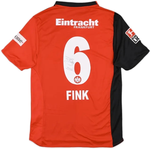 2007-09 Eintracht Frankfurt Signed Home Shirt Fink #6 - 8/10 - (S)