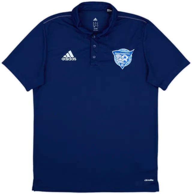 2016-17 Peterhead adidas Polo Shirt - 9/10 - (M)