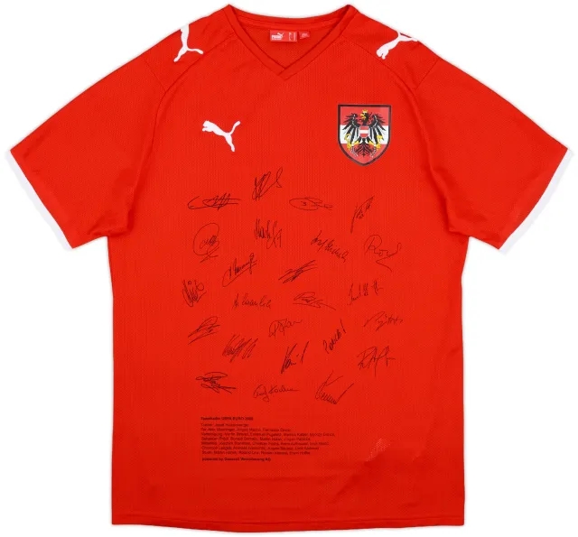 2008-09 Austria 'Signed' Home Shirt - 10/10 - (M)