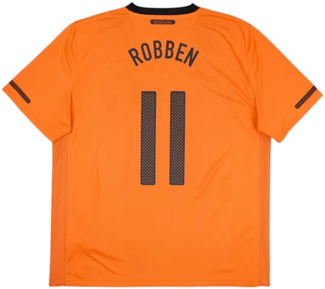 2010-11 Netherlands Home Shirt Robben #11 - 6/10 - (XL)