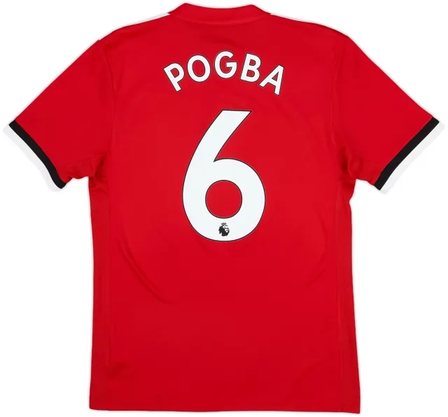 2017-18 Manchester United Home Shirt Pogba #6 - 6/10 - (S)